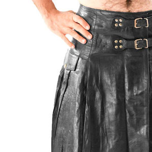 กระโปรงสั้นหนังผู้ชายสไตล์ใหม่สำหรับผู้ใหญ่สั่งทำโลโก้ได้ - Product Image 6