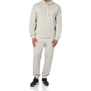 Top Trending Men's 100% Cotton Sportswear Chándales de invierno de calidad con capucha Jogger Training Top y cuello estampado - Product Image 1