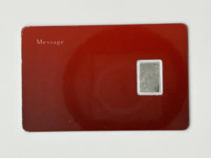 PLACHINO Carte lingot de platine pur de luxe moderne Décoration de table Japon Menthe certifiée pour les cadeaux d'affaires et le design d'intérieur - Product Image 2