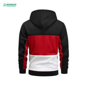 Sweat-shirts à capuche unisexes personnalisables coupe classique style streetwear, vierges, en gros, 100% coton molletonné/éponge française - Product Image 6