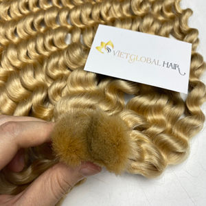 Vietglobalhair Sale off 5%-Cabello humano Rubio a granel rizado profundo Cabello camboyano virgen de alta calidad de fuente vietnamita - Product Image 2