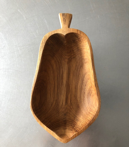 Bol en bois élégant de qualité supérieure fabriqué à la main en forme de papaye meilleur prix bol de service à dessert - Product Image 1