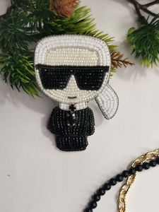 High Quality Handmade Beaded Mushroom Embroidery Charm & <b>Keyring</b> Zari Beads Full Color Printing Personalization-IQRA CREATION - Product Image 4