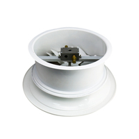 Diffuseur de conduit HVAC rond réglable 125 mm, grille d'aération pour alimentation en air longue distance, durable pour hôtels et grands espaces intérieurs