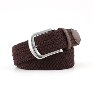 Cinturón de Cuero Genuino Trenzado de Lujo, Color Bronceado, 50 mm de Ancho, para Mujer, Cinturón de Vestir a la Moda, Logotipo Personalizado, Venta al Por Mayor - Product Image 1
