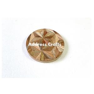 Posavasos Hexagonal de madera de teca con estilo minimalista, protección ecológica para bebidas para bodas, aniversarios de cumpleaños decorativos - Product Image 6