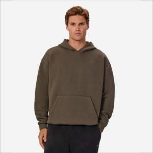 Premium Quality <b>Men</b> <b>Thick</b> <b>Fleece</b> Hoodies Heavyweight Drop Shoulder Oversized Hoodies Custom Logo Screen Print Hoodies Unisex - Product Image 3