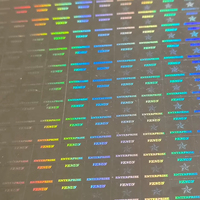 Étiquette d'emballage holographique personnalisable en PET, ovale, argentée, de sécurité, anti-contrefaçon, inviolable et étanche
