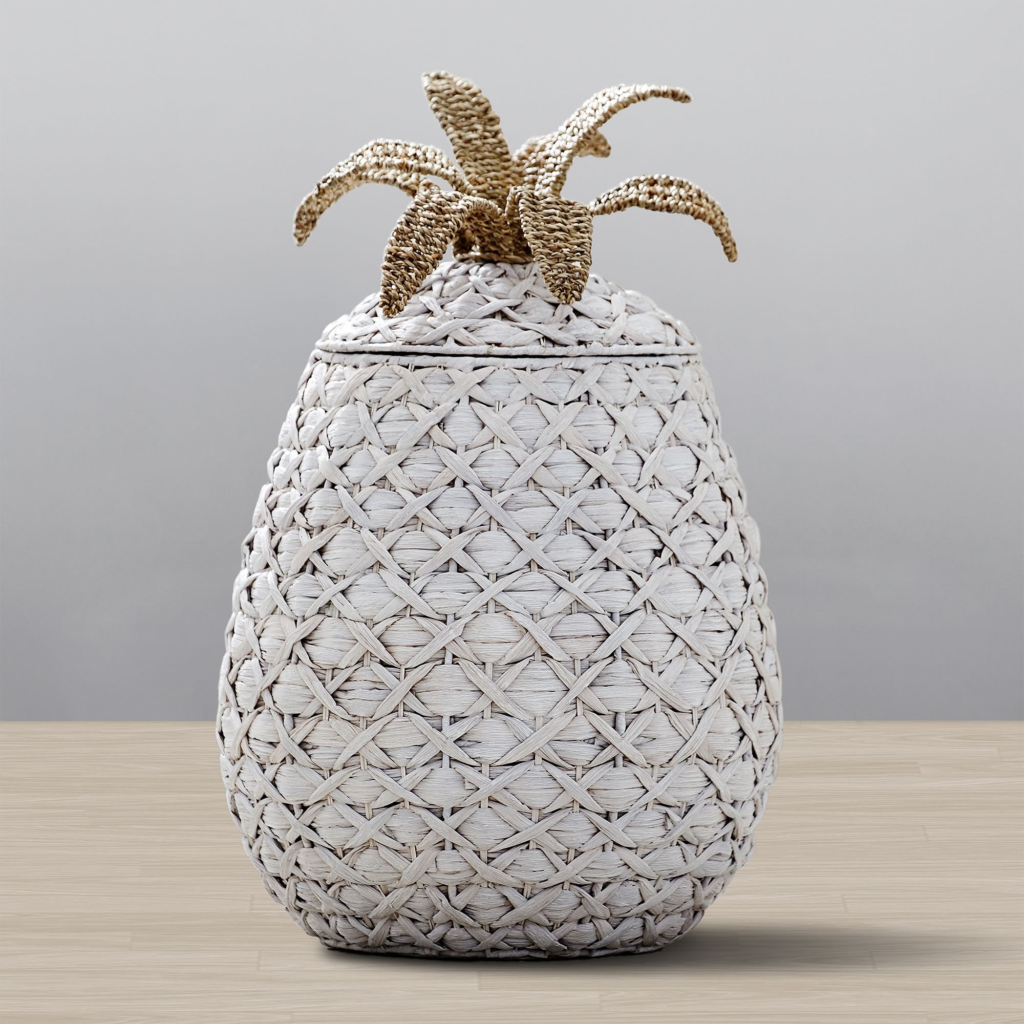 Elegante Ananas Aufbewahrungskrbe aus Wasserhyazinthe fr Kinder