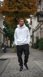 Sweat à capuche ample pour homme, épaules tombantes, polaire 500 GSM, sweat à capuche oversize pour homme, vêtements d'hiver, sweat à capuche d'extérieur pour homme - Product Image 4