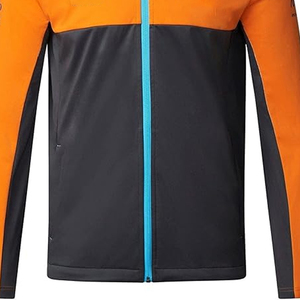 Veste polaire pour homme en gros personnalisée, chaude, douce, décontractée, avec fermeture éclair, col montant, écologique, coupe-vent, PU sur le devant, fabrication en usine - Product Image 5