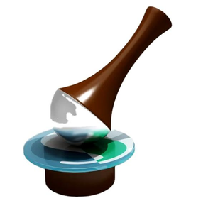 Artisanat fait main, écologique, de haute qualité, 78% cuivre, 22% étain, bois de teck, métal, baguette de massage légère Kansa avec cadeaux gratuits - Product Image 1