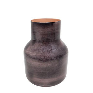 Home Decorative Iron Metal <b>Flower</b> Vase Clean Ivory Wood Texture <b>Table</b> <b>Top</b> Vase <b>for</b> Home Decor in Bulk Customized - Product Image 4