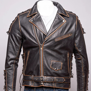 Chaqueta de Invierno para Hombre de Diseño Superior, 100% Cuero Genuino de Alta Calidad, Cuello Alto, Manga Larga, Impermeable y Resistente al Viento, Color Personalizado - Product Image 1