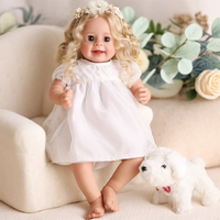 Poupée Reborn Babeside Yaney avec yeux ouvrables et fermables, modèle fille plus âgée, 20 pouces, style princesse, jouet doux, mini-poupée, poupée de mode
