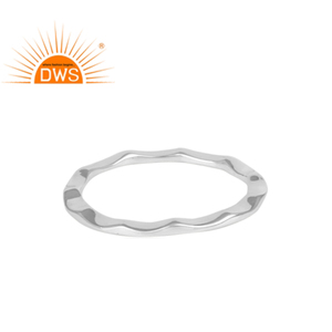 Anillo apilable de plata de ley fina hecho a mano, joyería personalizada para mujer, regalo para ella, gran venta. - Product Image 1