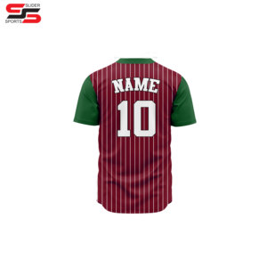 Camiseta deportiva sublimada personalizada al por mayor, camiseta de béisbol personalizada de malla con impresión digital por sublimación para hombre - Product Image 2