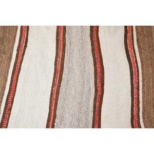 Alfombra Turca de 2.6x12.1 pies, Alfombra Vintage, Alfombra Herki con Bordes Marrones - Product Image 5