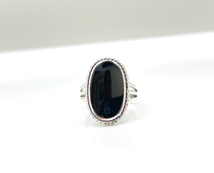 925 Sterling Silver Black Onyx Gemstone Wedding <b>Ring</b> <b>for</b> <b>Women</b> Oval Cut Diamond <b>Statement</b> Designer <b>Ring</b> Gift - Product Image 2