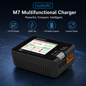 ToolkitRC M8P 600W 20A 7S 8S Smart Balance LiPo <b>Battery</b> Charger for FPV <b>Drone</b> RC Aircraft - Product Image 2