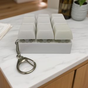 พวงกุญแจเครื่องทดสอบสวิตช์คีย์บอร์ดแบบกลไก 9 ปุ่ม |   ของเล่นบีบคลายเครียด - Product Image 5