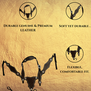 ที่คาดผมหนังสไตล์ตะวันตกคุณภาพสูง - Product Image 4