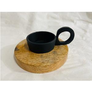 Artesanías de madera de mango natural, soporte de vela decorativo para el hogar, pilar para bodas o festividades navideñas, candelabros elegantes - Product Image 4