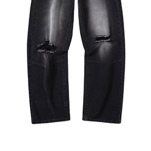 Pantalones góticos unisex de color sólido con logotipo personalizado al por mayor 2024 pantalones holgados con hebilla transpirable pantalones cargo de algodón para hombre - Product Image 2