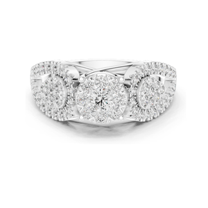 Bague pour femme en diamant de laboratoire 0,844 CT, clarté VVS-VS EF, disponible en or 18 carats, 14 carats, 10 carats et argent 925, rose, jaune, blanc - Product Image 2