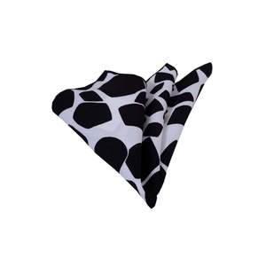 Pochette à col en viscose à motifs de pierres noires et blanches - Product Image 1