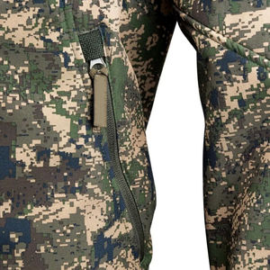 Performance Men's Camouflage Hunting Baselayer Tactical Full Zip Thermal Fleece <b>Jacket</b> Moisture Wicking Outdoor Gear Apparel - Product Image 3