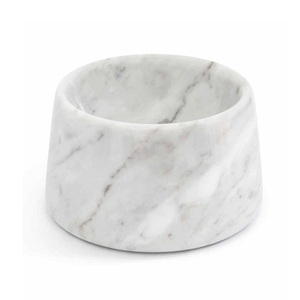 Cuenco de cobre hecho a mano para perros, forma redonda, tamaño personalizado, cuenco de agua para gatos con soporte de mármol para uso en el jardín - Product Image 3