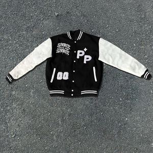 Veste universitaire de rue haute de haute qualité avec logo personnalisé unisexe pour hommes pour l'hiver col montant broderie Baseball Style Letterman - Product Image 4
