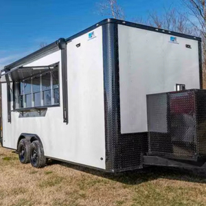 รถพ่วงขับเคลื่อนอาหารจานด่วนแบบเคลื่อนที่ได้พร้อมอุปกรณ์ครัวเต็มรูปแบบ - Product Image 1