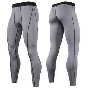 Men's High Waist Quick Dry Compression Pants Wholesale Outdoor Running Sportswear Gym Workout <b>Shorts</b> Men's Pants - Product Image 4