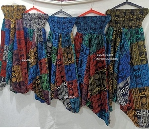 ชุดนอนผู้หญิง,ชุดนอนผ้าฝ้าย Om พิมพ์ลายเย็บปะ - Product Image 1