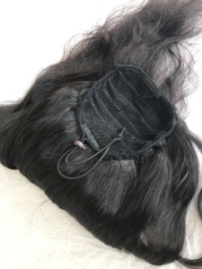 Remy 100% humano 20 "pulgadas Cola de Caballo Natural ondulado visón brasileño virgen indio templo cutícula alineada ventas al por mayor cabello humano virgen - Product Image 4