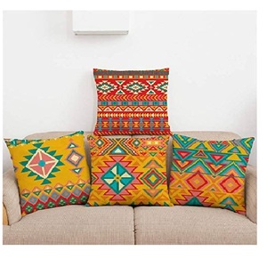 Elegant Decorative Throw Pillow Linen Tailored Edge Abstract Design for Home Hotel Car Decor <b>Cheap</b> Custom Printed Square Cushion - Product Image 5