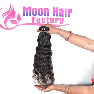 Paquete de cabello humano natural alineado con cutícula 100%, venta al por mayor en fábrica, extensiones de cabello natural de proveedor indio a la venta por exportación - Product Image 4