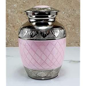 Urna Funeraria de Latón Plateado Estilo Americano RABEH, Resistente, para Cenizas Humanas, Artículos Funerarios Conmemorativos para Adultos - Product Image 4