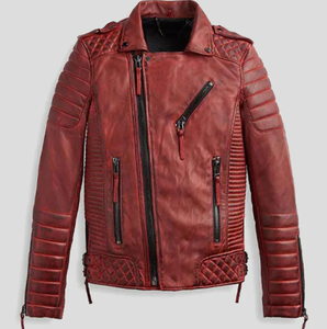 Nouvelle Veste en Cuir Unisexe Modèle 2026 Tendance Coupe-Vent Col Montant Logo Avant Style Vintage Hiver - Product Image 5