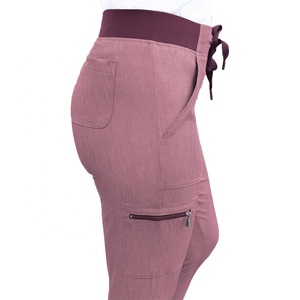 Top col en V et pantalon de jogging de yoga uniforme d'hôpital ensemble de gommage d'infirmière dentaire médicale vente en gros - Product Image 4