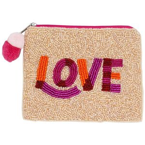 Handmade Đính Cườm Thêu Tình Yêu Đồng Xu Pouch Với Biểu Tượng Tùy Chỉnh Hạt Giống Hạt Đính Cườm Thêu Đồng Xu Pouch Món Quà Thanh Lịch Ý Tưởng - Product Image 1