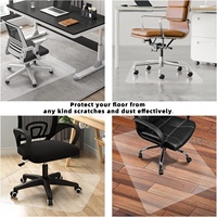 Tapis de chaise de bureau en PVC transparent écologique pour sol dur 36 ''x 48''