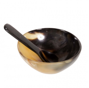 Buffalo Horn Spoon and <b>Bowl</b> & Decorative <b>Bowl</b> Mini Spoon Available in All Sizes With Customized Design - Product Image 1