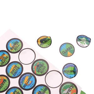 Custom UV Proof PVC Gloss <b>Vinyl</b> Sheet <b>Stickers</b> 100pcs Weatherproof Tear Resistant for Helmets Bikes Cars Hard Hats Event - Product Image 4