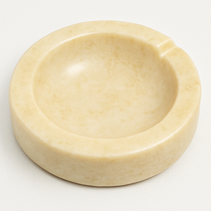 Cendrier rond en marbre beige clair décoratif bol à fumer décoration de luxe pour fumer et cadeaux vente à chaud - Product Image 3