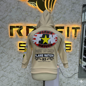 Qualité supérieure Coupe parfaite Sweat à capuche professionnel avec fermeture éclair Jaune Imprimé fabriqué en usine prix bon marché sweats à capuche pour hommes - Product Image 6