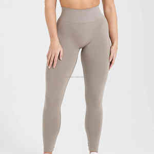 Meilleure vente de pantalons de yoga de gymnastique de haute qualité pour femmes leggings d'entraînement de sport de fitness décontractés respirants avec vente de logo personnalisé - Product Image 4
