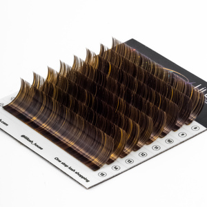 Plateaux de cils en soie, extensions de cils en cachemire, marque privée, mélange de couleurs, plateaux d'extensions de cils, cils volumineux et dynamiques, fournitures de cils en gros - Product Image 3